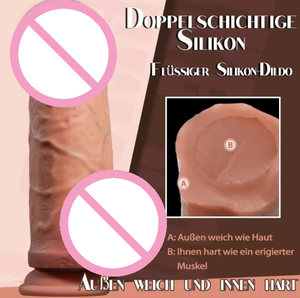 Realistische Vrouwelijke Anale Sucker Volwassen Seksspeeltje Zacht Vlees Masturbatie Artefact Kleine Dubbellaagse Vloeibare Siliconen <span class=keywords><strong>Dildo</strong></span> 290G - Product Image 3