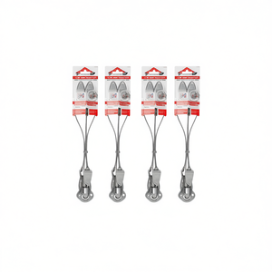 Kit de suspension pour panneaux LED, ensemble de 4 câbles avec fil d'acier et supports de fixation - Product Image 2