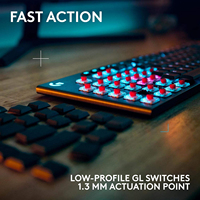 Teclado Mecánico Inalámbrico para Juegos Logitech G915 X LIGHTSPEED de Tamaño Completo, Interruptores GL de Perfil Bajo, Triple Modo, RGB, Batería de 800H
