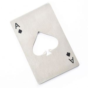 ที่เปิดขวดเบียร์โป๊กเกอร์โลหะสแตนเลสปรับแต่งได้สำหรับเป็นของขวัญส่งเสริมการขาย - Product Image 1