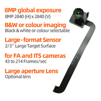 Module de caméra de vision industrielle IMX566 Global Shutter 8MP pour sa caméra de systèmes de transport intelligents