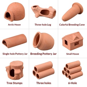 Decorazione per Acquario Fatta a Mano, Resistente, in Ceramica, a Forma di Grotta per Nascondiglio di Pesci e Gamberetti, Vaso per Riproduzione - Product Image 2