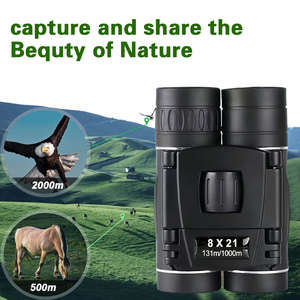 Binoculares Portátiles 8x21 de Alta Definición para Observación de Animales, Turismo, Senderismo y Montañismo con <span class=keywords><strong>Zoom</strong></span> Ajustable - Product Image 3