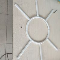 Barres décoratives en aluminium pour portes et fenêtres en verre isolant, structure creuse, barres géorgiennes intérieures modernes