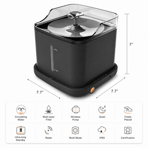 Bebedero Inteligente Inalámbrico para Gatos con Bomba, 4000mAh, Inducción por Radar, Fuente Automática para Mascotas para Interiores - Product Image 4