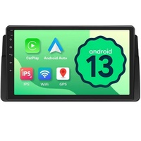 Compatible avec BMW E46 9806, écran partagé 7 pouces, navigation GPS Android et caméra de recul, unité de tableau de bord tout-en-un