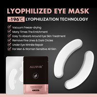 Masque en feuille pour le contour des yeux au collagène et à l'acide hyaluronique, raffermissant, anti-âge, anti-rides et hydratant, pour tous types de peau