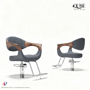 Chaise de Barbier Multifonctionnelle Équipement de Coiffure Chaise de Salon de Beauté en Métal Chaise de Coiffure pour Salon de Coiffure - Product Image 6