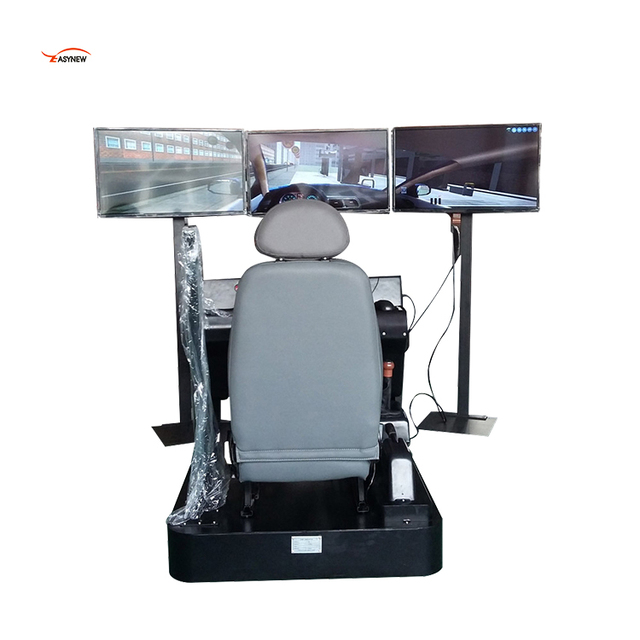 Three Screen Car Driving Simulator
