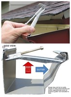 Support de gouttière en alliage d'aluminium de haute qualité de 5 pouces, style K, moderne, à vis rapide, durable, structure simple, robuste