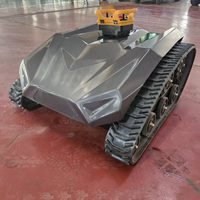 Mesin Pemotong Rumput Robot Pertanian Bertenaga Diesel Desain Baru Cartiwell, Sasis Baja/Aluminium, Otomatis untuk Lereng