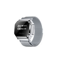 Montre connectée B7 Smart Ring avec écran OLED de 0,49 pouce, étanche 5ATM, moniteur de fréquence cardiaque, d'oxygène sanguin et de sommeil, tracker d'activité physique, application QWatch Pro