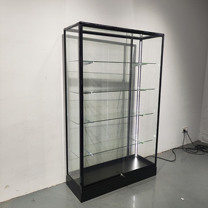 Vitrina Alta de Vidrio con Iluminación LED, Marco de Aluminio, de Pie, Ecológica, para Exhibición en Tiendas Minoristas y Estancos de Cigarrillos - Product Image 4