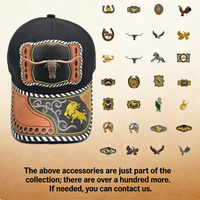 Gorra Snapback Unisex Personalizada con Logo Metálico 3D de Herradura, de Mezclilla, Malla, Lona y Jersey, Estilo Western, Étnico, Moderno, Casual, para Pesca