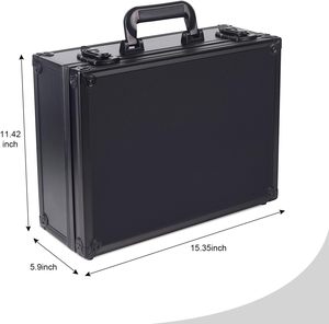 Không Thấm Nước Xách Tay Nhôm Bọt Kim Loại Xếp Hạng Thẻ Lưu Trữ Hộp Công Cụ Thiết Yếu Trường Hợp 50 + Thể Thao Thẻ-BGS Csg FGS Tương Thích - Product Image 3