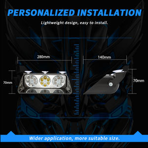 DXZ <span class=keywords><strong>LED</strong></span> Accessoires d'éclairage de voiture Rétroviseur Aspiration S18 <span class=keywords><strong>Clignotant</strong></span> Rouge Blanc Bleu Lumière d'invite centrale Catégorie de produits-D'autres - Product Image 2