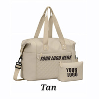 Ensemble de sacs de voyage imperméables Qetesh avec trousse de maquillage, bagage à main, sac à langer, sac à dos bandoulière pour les vacances