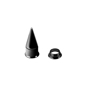 Joyería para expansión de oreja de doble corneta hueca, expansor de oreja de acero inoxidable, cono puntiagudo dos en uno, para nariz, al por mayor - Product Image 1