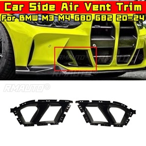 Car Side Bumper Air Intake <b>Vent</b> Splitter Accessories For BMW M3 M4 G80 G82 2020-2024 Bumper Splitter Cover Air <b>Vent</b> Trim - Product Image 2