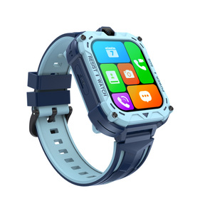 Montre connectée numérique 4G pour enfants, écran carré IPS, bracelet en silicone, GPS, étanche, appels téléphoniques, appels vidéo, SOS, clôture virtuelle, caméra, fonction mathématique - Product Image 3