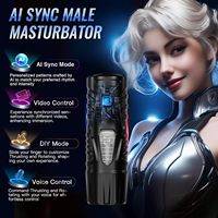 LCD-Display Stroker Pocket Pussy Masturbator mit APP-Steuerung, Freihändiger Stoß- und Rotationsautomatik-Masturbator für Männer