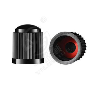 Capuchon de valve de pneu universel Smooth Sailing en plastique noir T329, cache-poussière automobile - Product Image 3
