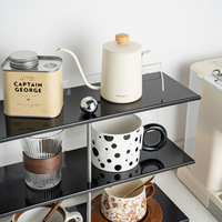 Étagère de rangement multi-niveaux en acier inoxydable pour bouteilles d'eau, cosmétiques, bijoux et figurines