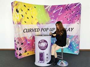 便携式可充电铝柜台，用于贸易展览广告和促销，带张力织物展示 - Product Image 4