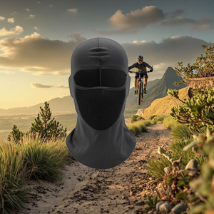<span class=keywords><strong>Cagoule</strong></span> de <span class=keywords><strong>moto</strong></span> respirante en maille unie, coupe-vent, protection solaire, masque facial extérieur - Product Image 6