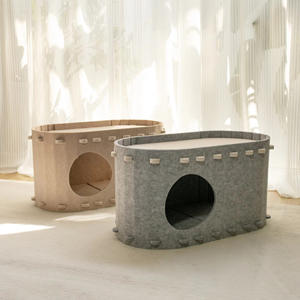 Lit de chat en feutre résistant à l'usure et à l'environnement avec motif imprimé - Product Image 4