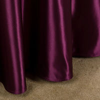 Nappe de table de mariage personnalisée avec logo, en satin, écologique, imperméable, de haute qualité pour restaurant, banquet, fête