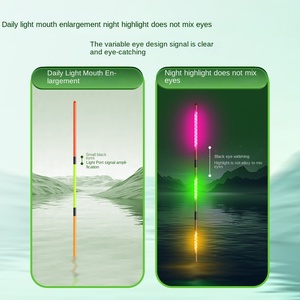 Signal flottant à lumière LED pour la pêche à la <span class=keywords><strong>carpe</strong></span> Tilapia Eva Pvc Pole Balsa Wood Bobbers Green Luminous Float Fishing Tools - Product Image 5
