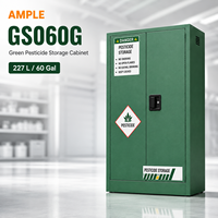 Armoire de stockage de pesticides 227L (60 gallons) en acier vert à double porte, armoire de sécurité chimique pour ferme et entrepôt, fournisseur B2B