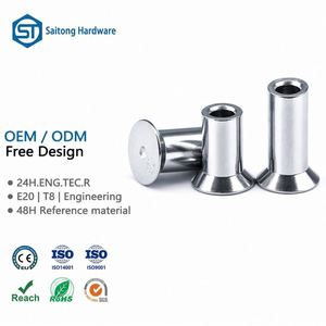 รีเวทสแตนเลสแบบกึ่งท่อขนาด 3 มม.-6 มม. แบบฝังหัว  ผิวเงา  มาตรฐาน ISO 9001 ระดับ 12 สำหรับเฟอร์นิเจอร์  บริการ OEM - Product Image 1
