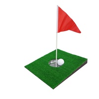 Tapis d'entraînement de golf PGK-B19 sur mesure, mini-tapis de putting simulé, disque de putting portable avec pente et trou, ensemble d'entraînement avec coupes de golf