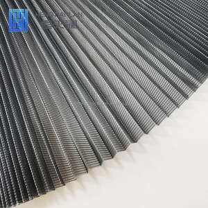 Tela de poliéster impermeable antimosquitos con diseño moderno al por mayor, red plegable Pleisse, pantalla retráctil contra insectos, malla plisada - Product Image 1