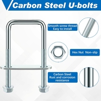 Chinese-made M6 M8 M10 M12 Stainless Steel 304 square U-shaped Bolts, Nuts and Fasteners
