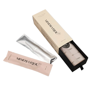 Caja de Cartón Rígido Blanca Personalizada para Set de Brochas de Maquillaje, Caja de Regalo con Cajón Deslizable - Product Image 1