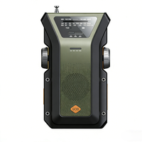 Nouvelle radio d'urgence solaire à manivelle AM/FM avec lampe torche LED et alarme SOS pour kit de préparation aux situations d'urgence