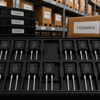 FT0208M10: Puerta pequeña de silicio controlada por corriente, compatible con control IC