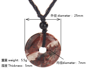 Doğal Taş Kolye Kolye Şifa Veren Değerli Taş Kristal El Yapımı Takı Kadın Erkek Günlük Parti Hediyesi - Product Image 6