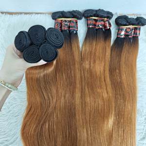 Letsfly - Paquetes de Cabello Lacio de 28 Pulgadas, Color 1B/30, Venta al por Mayor #   Extensiones de Cabello Humano Brasileño 100% Natural, 20 Piezas, 1 kg en Stock - Product Image 2