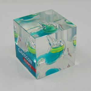 Özel sıvı tıbbi hediye akrilik akciğer kağıt ağırlığı - Product Image 2