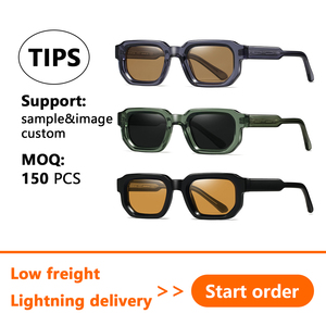 Gafas de Sol de Moda de Alta Calidad con Lentes Marrones Anaranjados UV400 para Mujer, Gafas de Sol Cuadradas Únicas Más Populares, Personalizadas de PC - Product Image 2