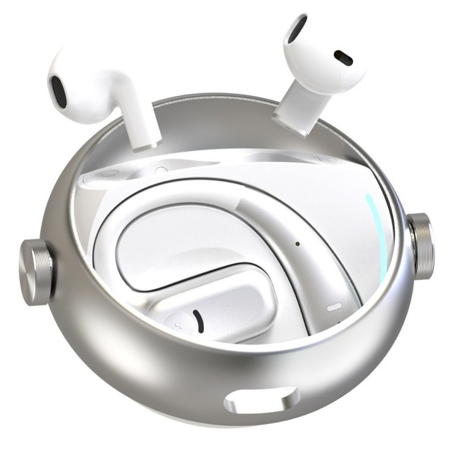 Superior Customizable OEM A20 Plus Fashion 2 Pairs TWS Earbuds with Rotatable Charging Case OWS Open Ear Headphone
