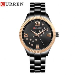 <span class=keywords><strong>Orologio</strong></span> al Quarzo CURREN 9009 per Ragazze, Cinturino in Acciaio Inossidabile a Basso Costo, Impermeabile, Gioiello Casual e Conciso - Product Image 3