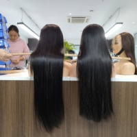 Vente en gros de cheveux humains vietnamiens doublement étirés, qualité 12A 15A, lisses comme des baguettes, bruts, avec cuticules alignées, lots de cheveux vierges pour revendeurs