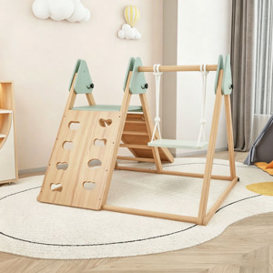 ชุดของเล่นปีนป่ายไม้สำหรับเด็กแบบมอนเตสซอรี่ พร้อมบันไดไม้ - Product Image 5