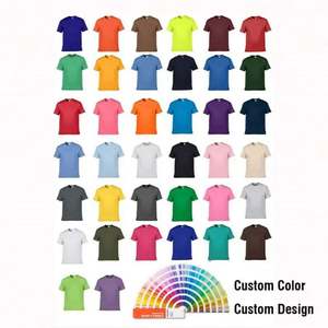 T-shirt promotionnel d'été personnalisé multicolore en coton 100% pour homme à manches courtes – Vente directe usine OEM - Product Image 5