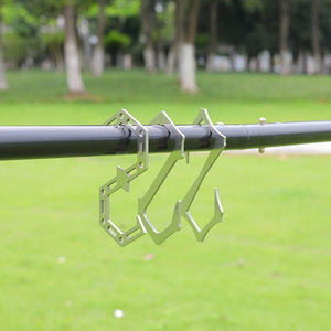 ตะขอรูปตัว S สแตนเลสสำหรับการตั้งแคมป์กลางแจ้ง รับน้ำหนักได้ 30 กก. ตะขอเก็บของแบบคาราบิเนอร์ - Product Image 1